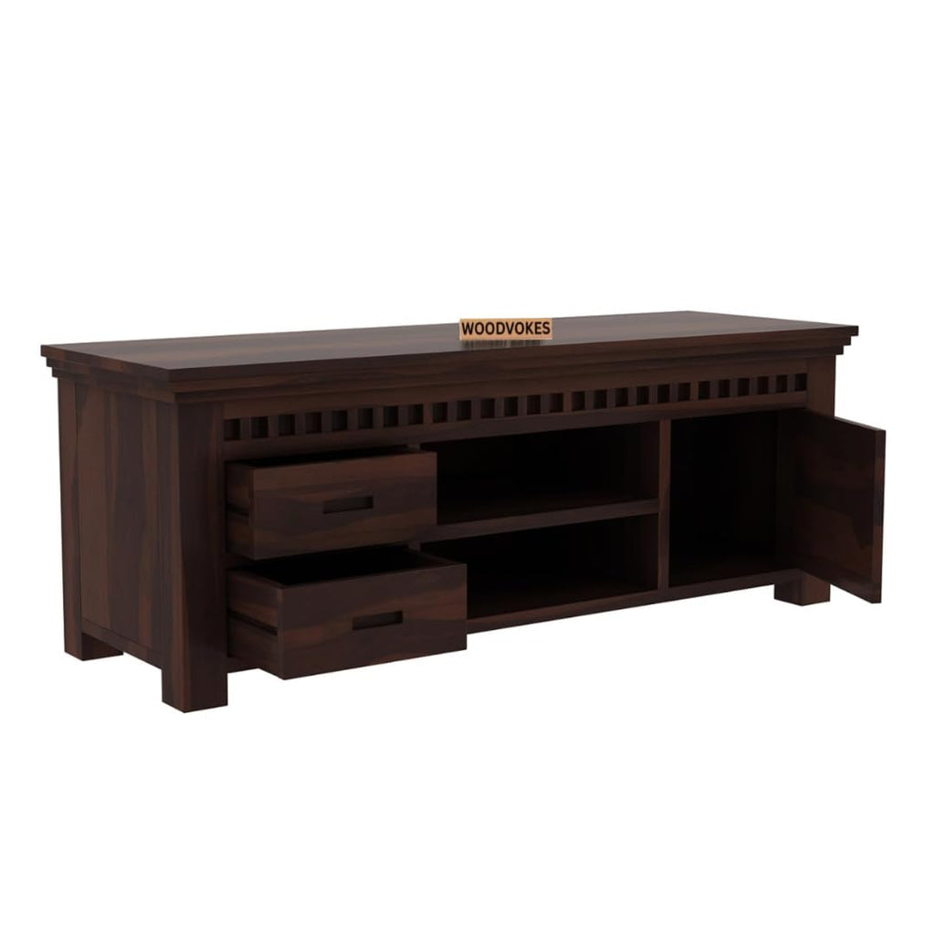 Sheesham Wood TV Cabinet with 2 Drawers
