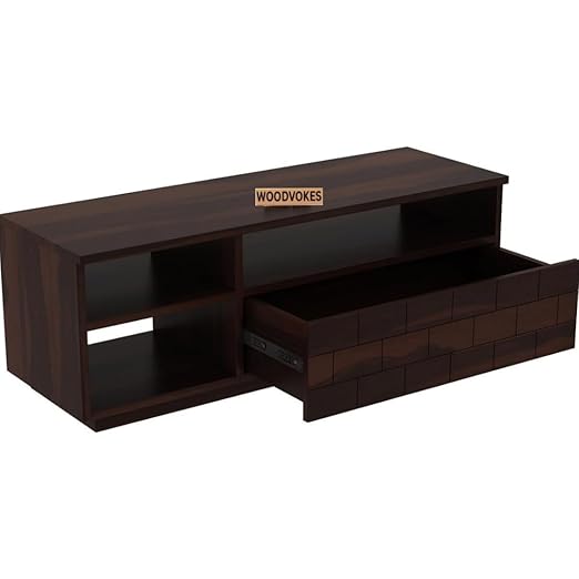 Solid Sheesham Wood TV Unit for Living Room