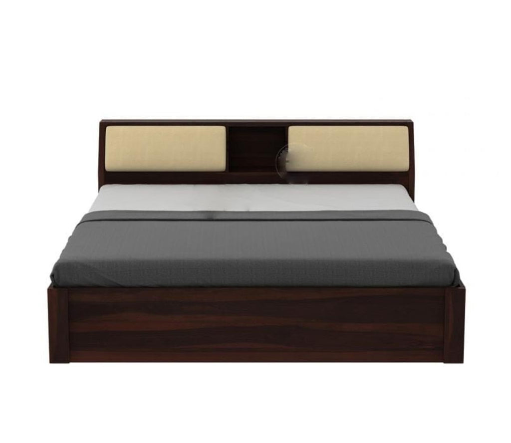 Solid Sheesham Wood queen size Bed with  Storage