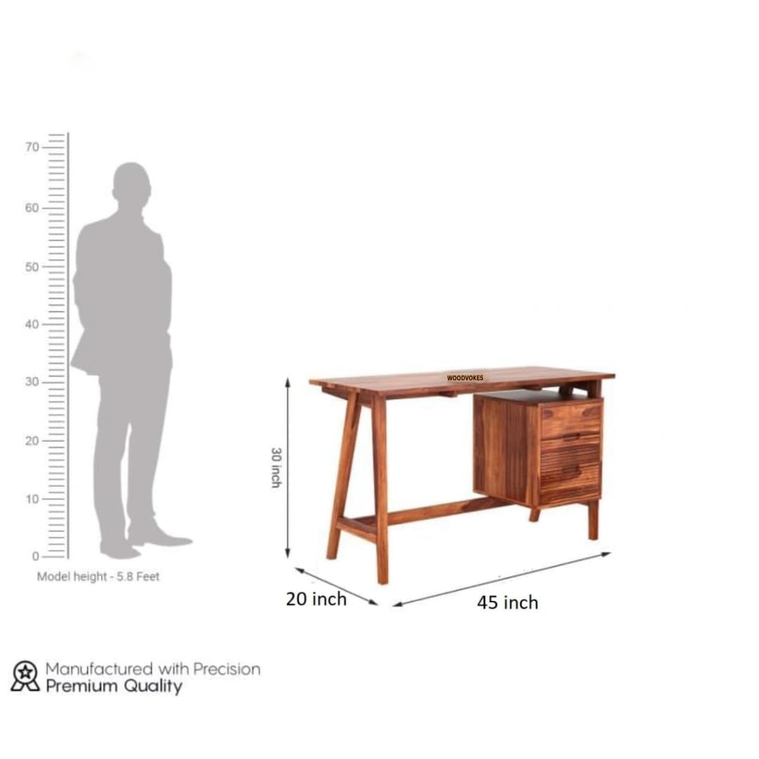 Solid Sheesham Wooden Study Table for Computer/Laptop