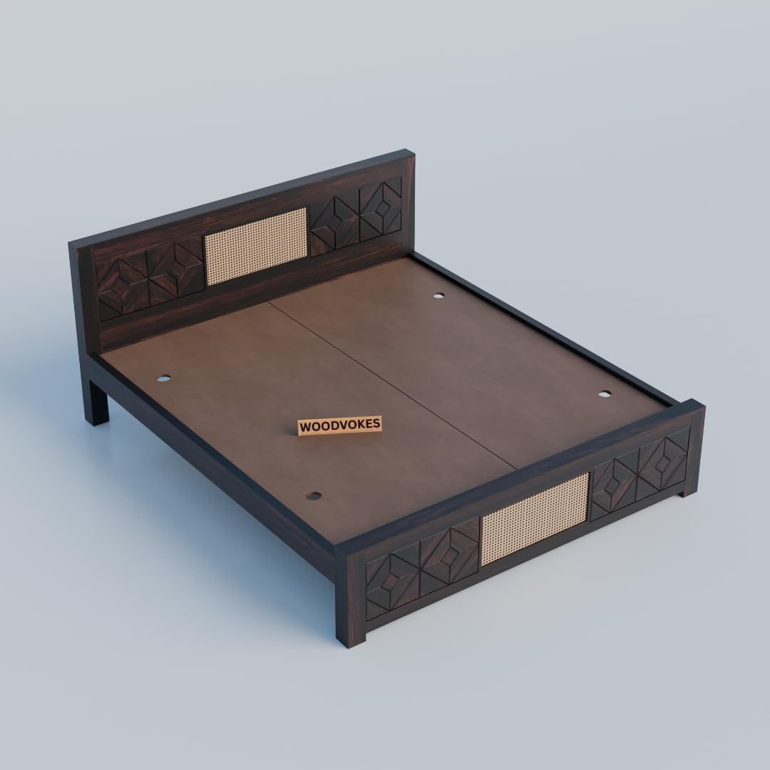 Sheesham Wood queen size Bed Without Storage