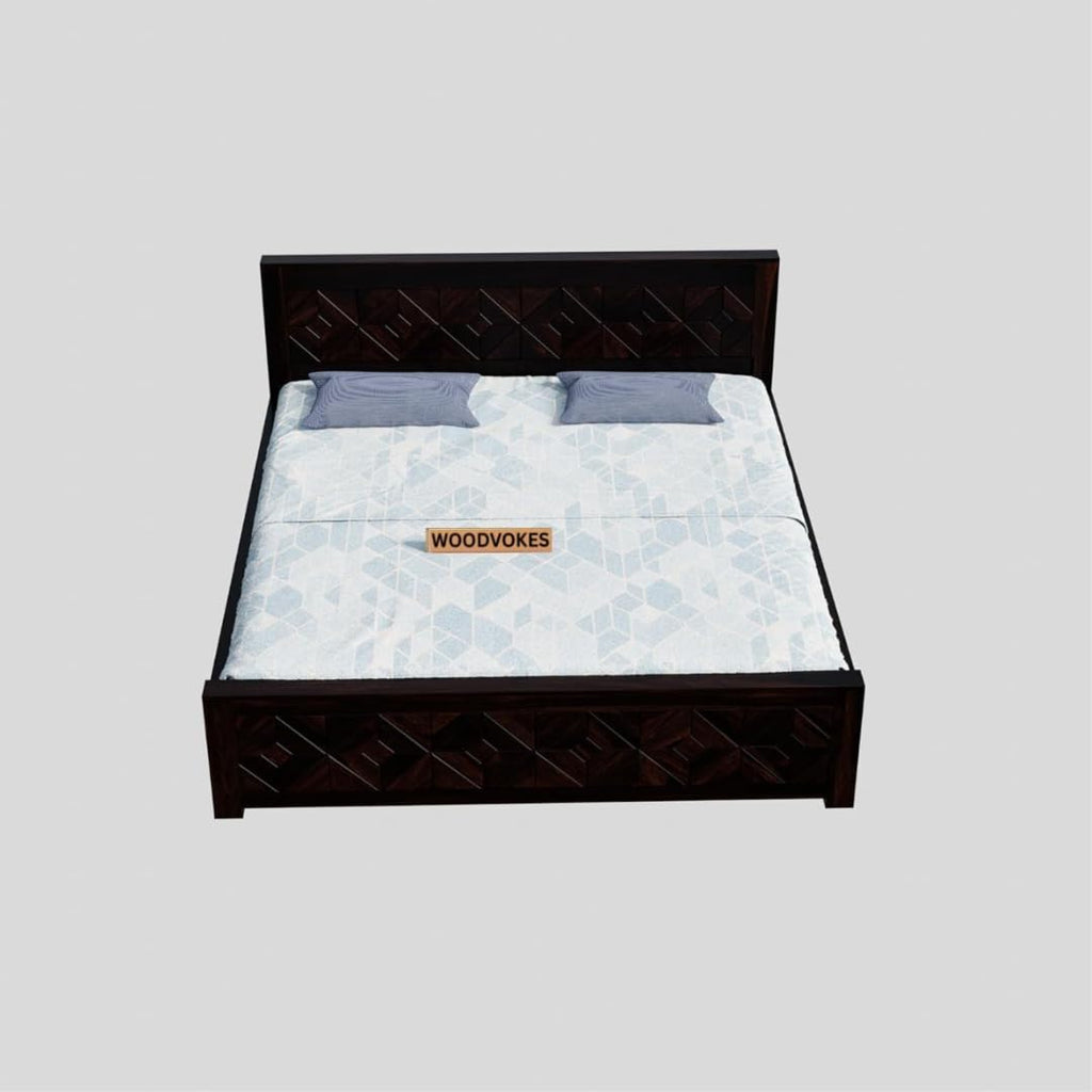 Sheesham Wood King Size Bed Without Storage
