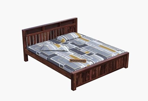 Sheesham Wood queen Size Bed Without Storage