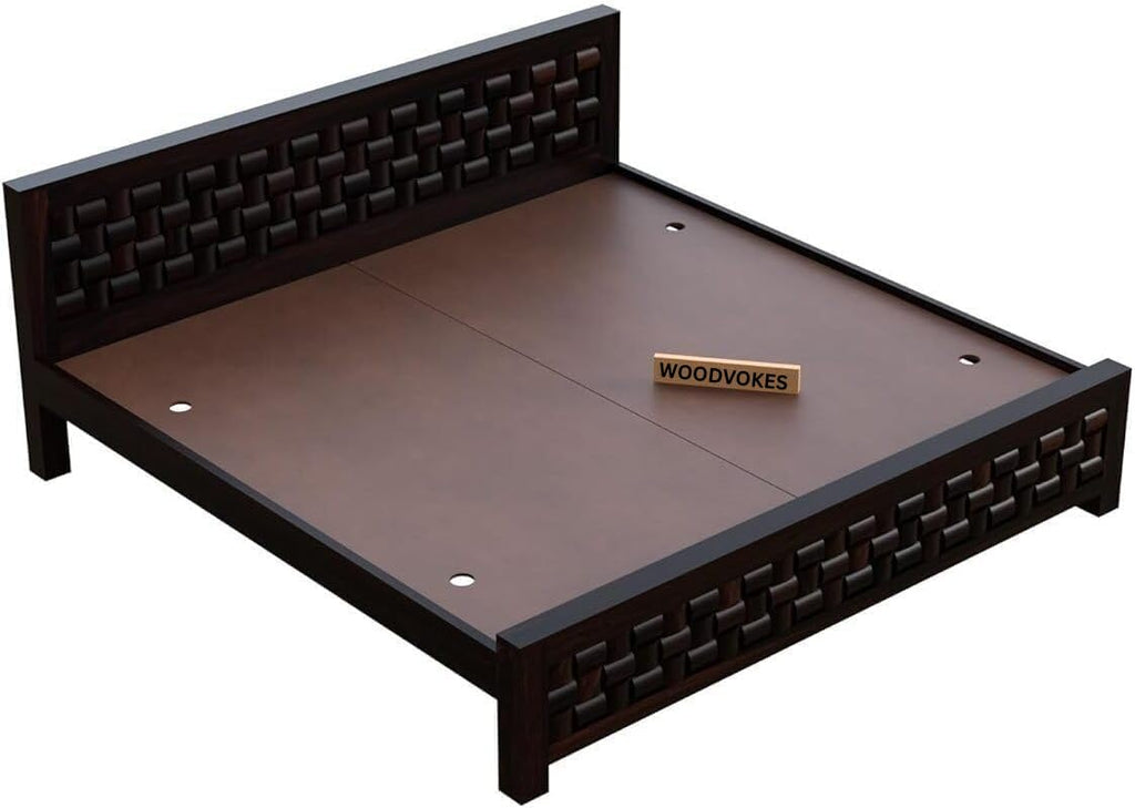 Solid Sheesham Wood king size Bed Without Storage