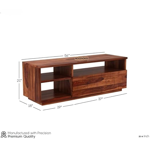 Solid Sheesham Wood TV Unit for Living Room