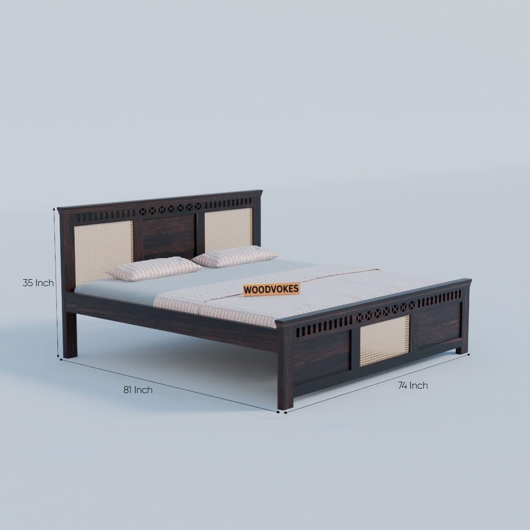 Sheesham Wood king size Bed Without Storage