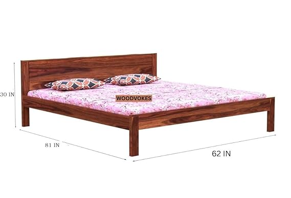 Sheesham Wood queen size Bed Without Storage