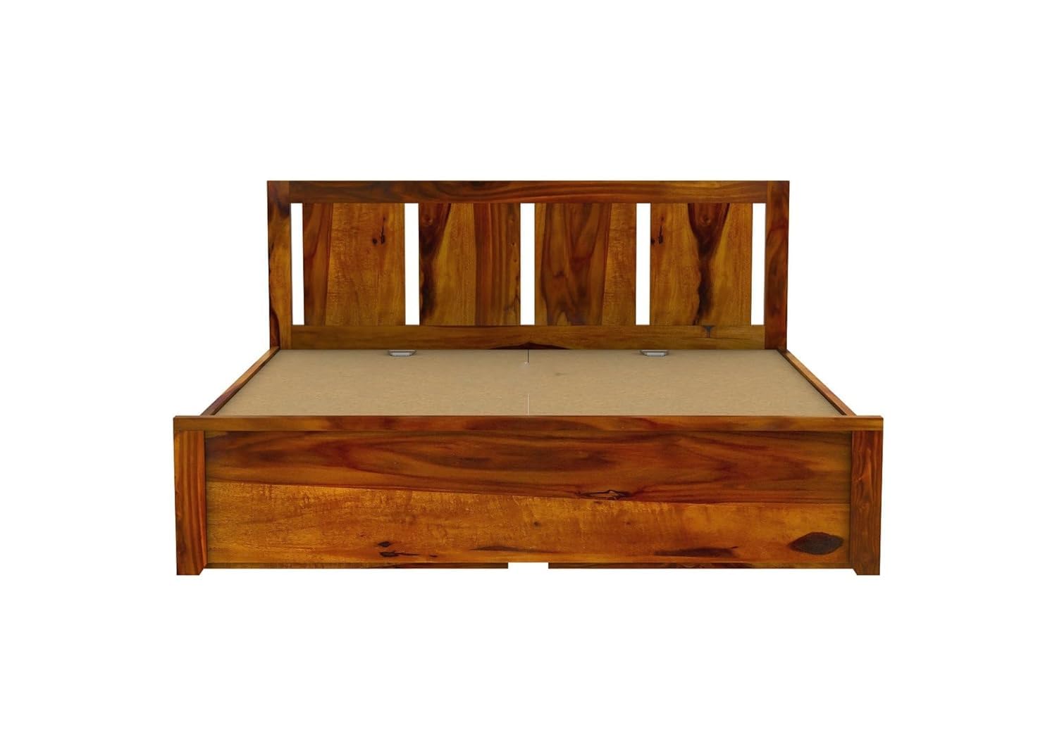 Solid Sheesham Wood King Size Bed |2 Box Drawers Storage