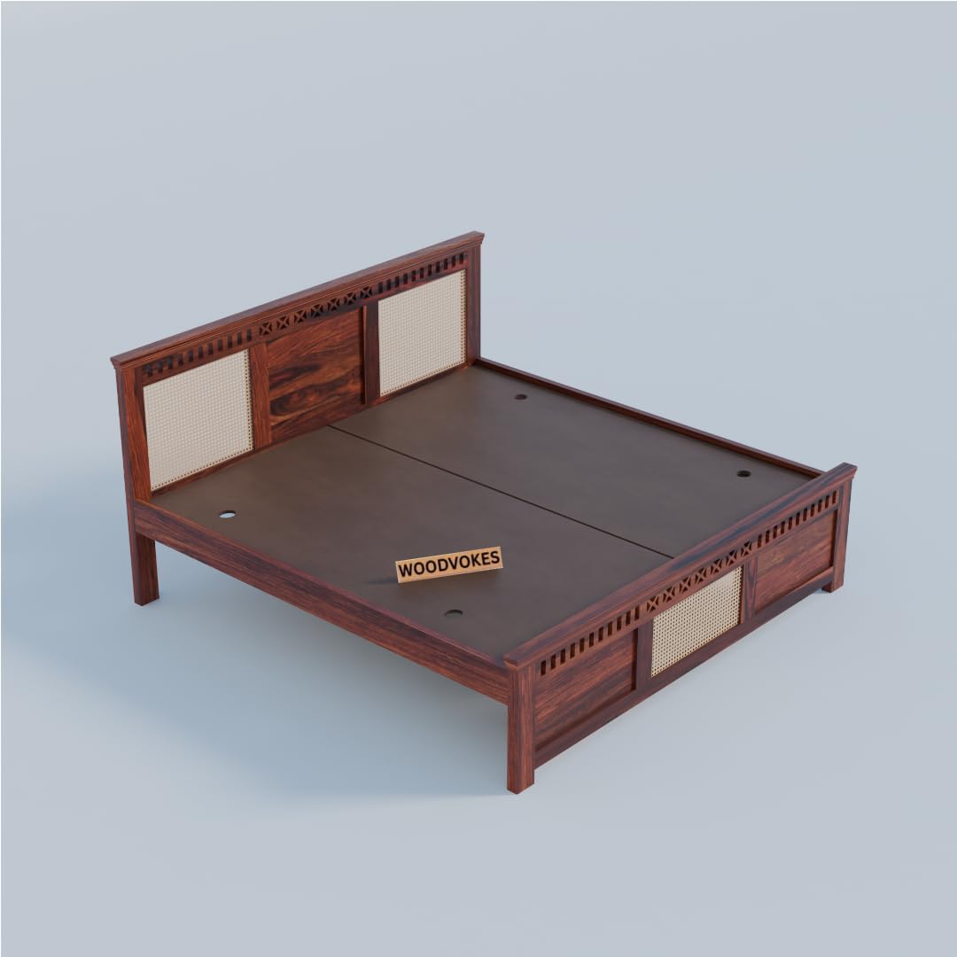 Sheesham Wood queen size Bed Without Storage