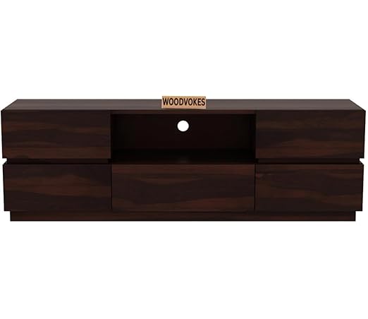 Solid Sheesham Wood TV Unit for Living Room