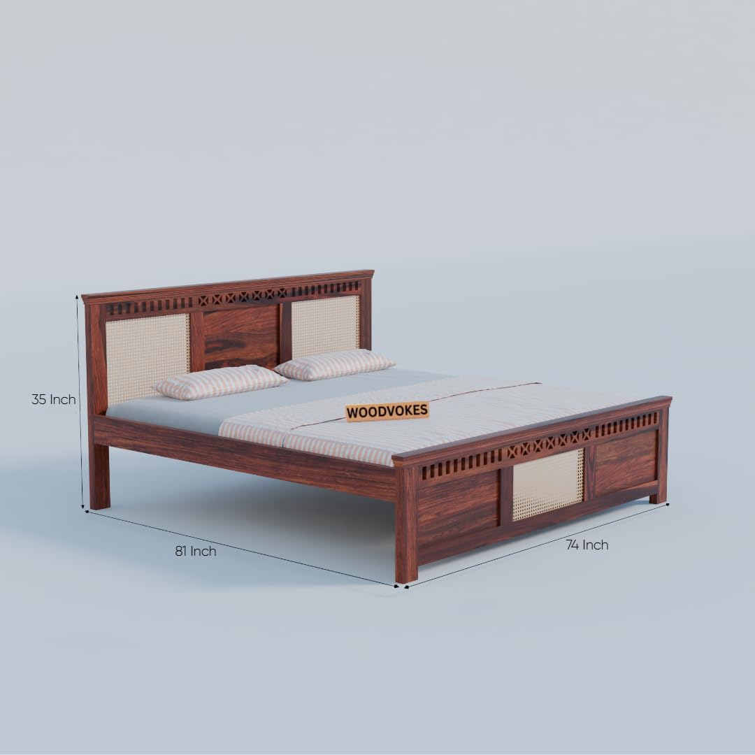 Sheesham Wood king size Bed Without Storage