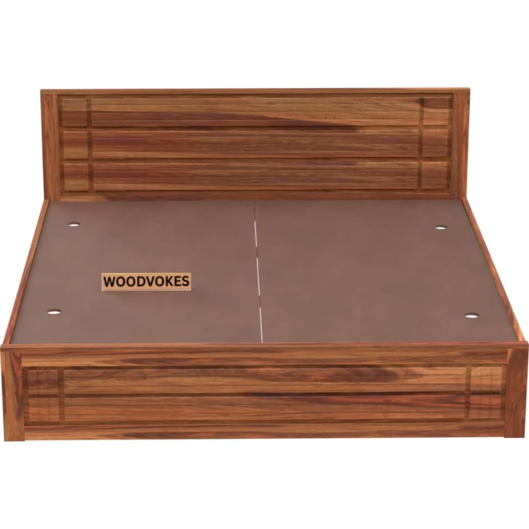 Solid Sheesham Wood queen size Bed Without Storage
