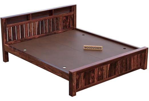 Solid Sheesham Wood king size Bed Without Storage