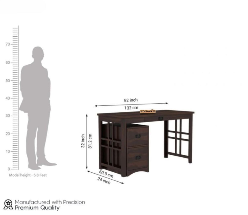 Solid Sheesham Wood  Study Table for Work from Home