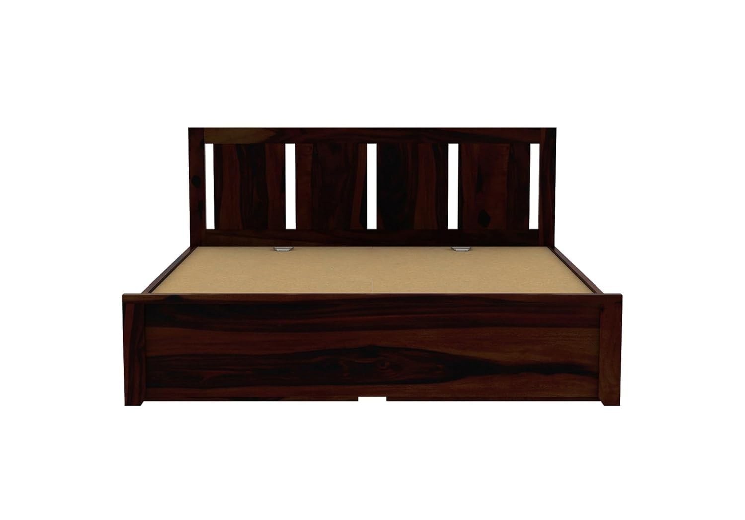 Solid Sheesham Wood King Size Bed |2 Box Drawers Storage