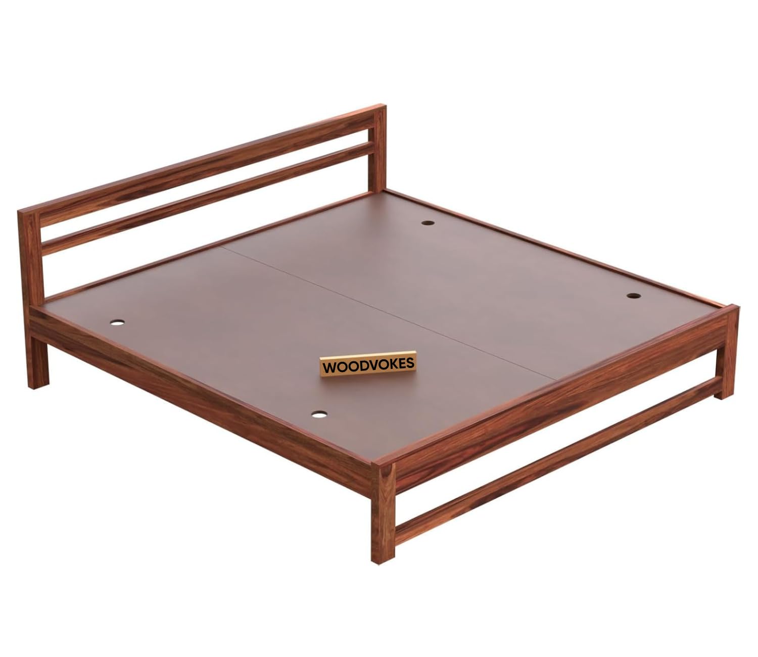 Sheesham Wood king size Bed Without Storage