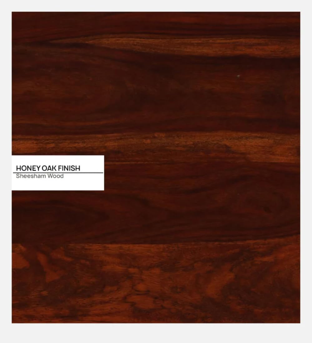 Solid Sheesham Wood Study Table with 2 Drawer Storage