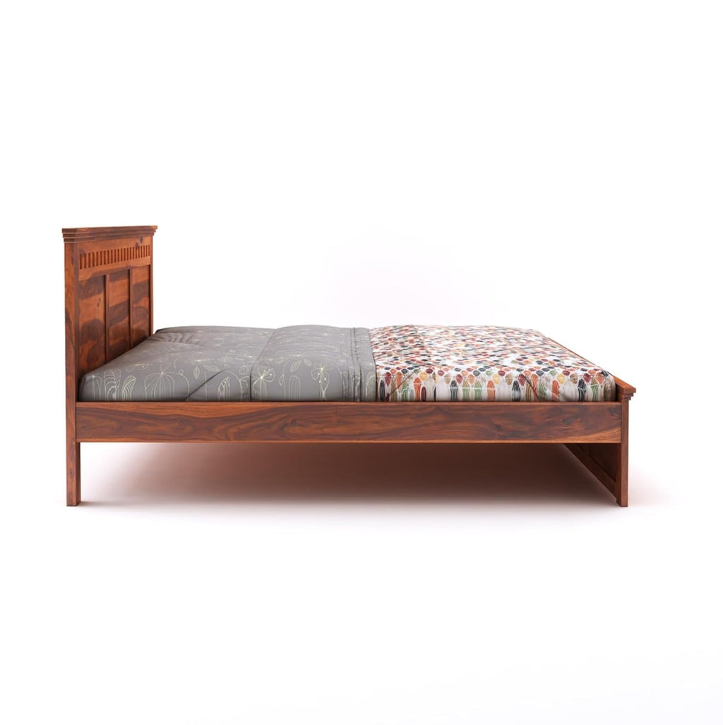 Sheesham Wood king size Bed Without Storage