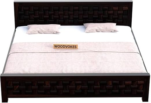 Solid Sheesham Wood queen size Bed Without Storage