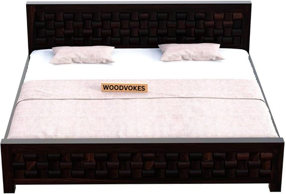 Solid Sheesham Wood king size Bed Without Storage