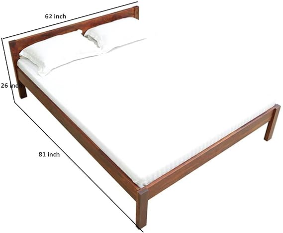 Sheesham Wood queen size Bed Without Storage
