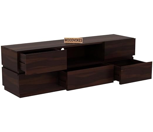 Solid Sheesham Wood TV Unit for Living Room