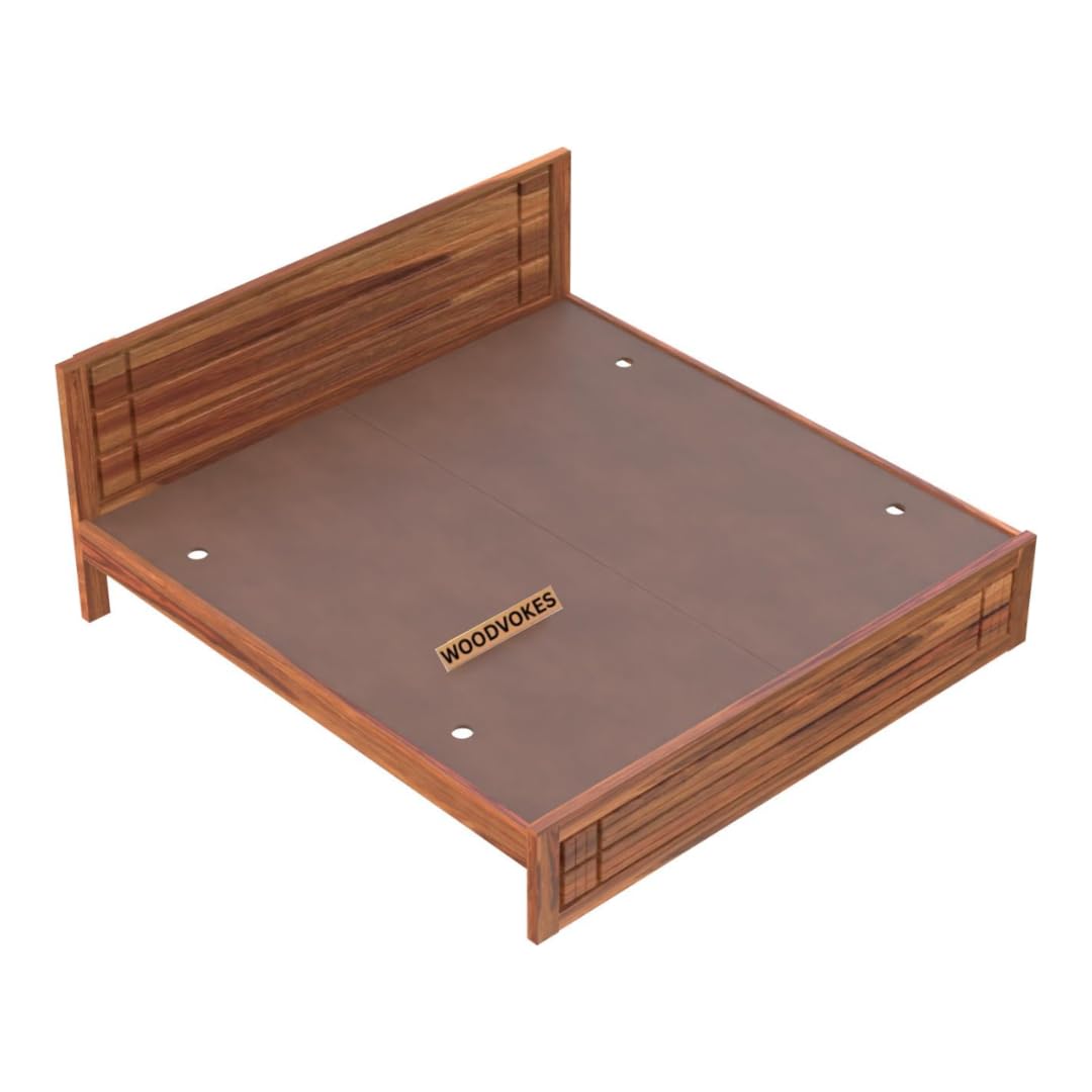 Solid Sheesham Wood queen size Bed Without Storage