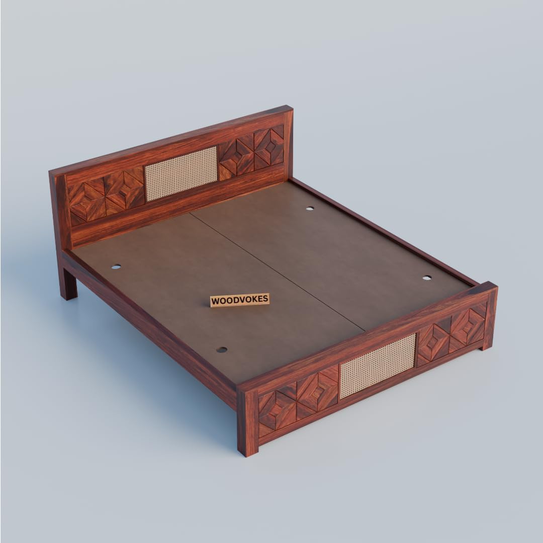 Sheesham Wood queen size Bed Without Storage