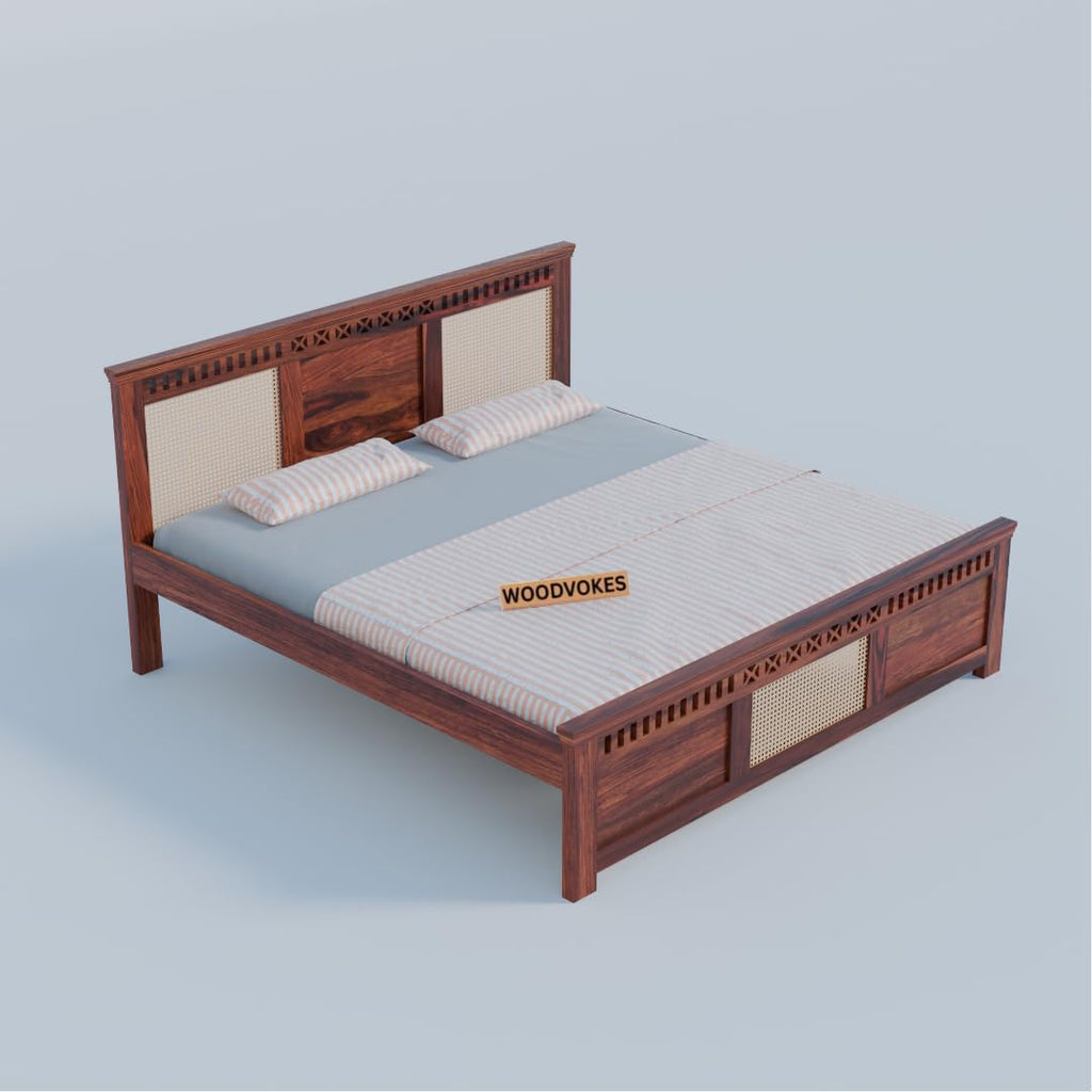 Sheesham Wood queen size Bed Without Storage