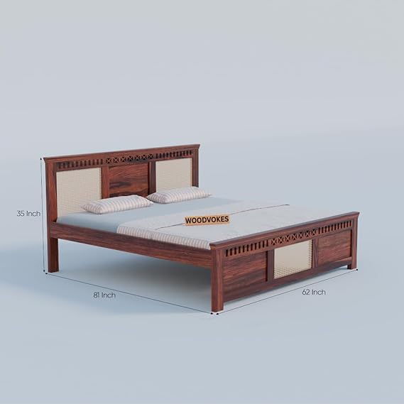 Sheesham Wood queen size Bed Without Storage
