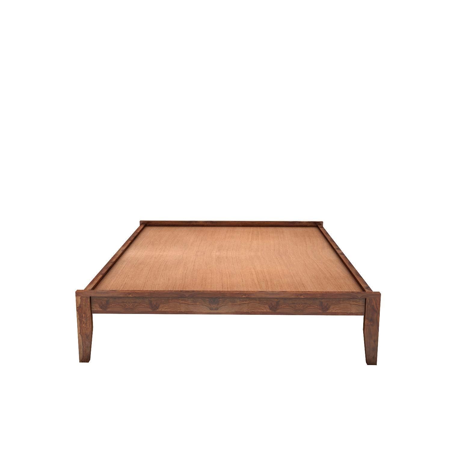 Solid Sheesham Wood Single Bed for living room