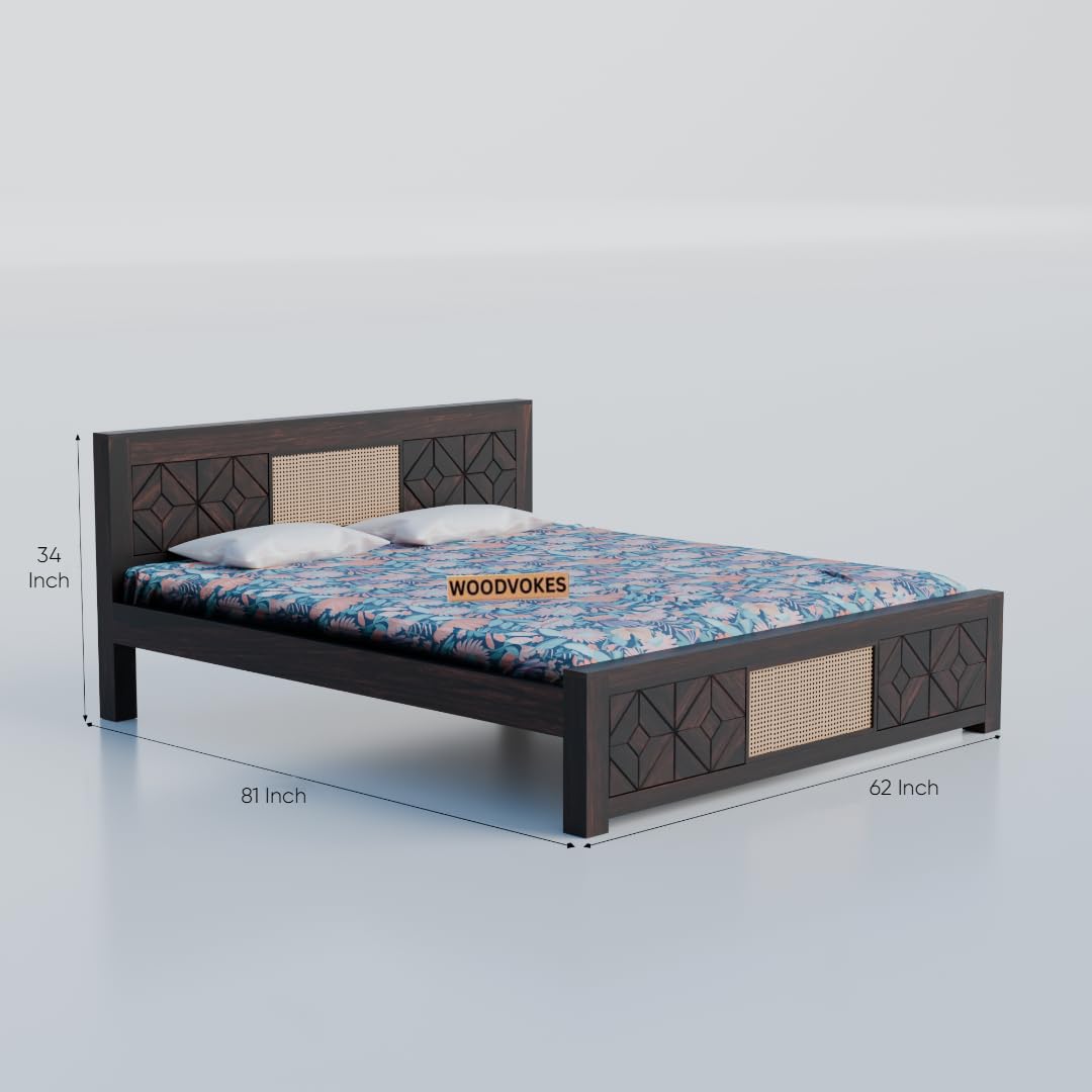 Sheesham Wood queen size Bed Without Storage