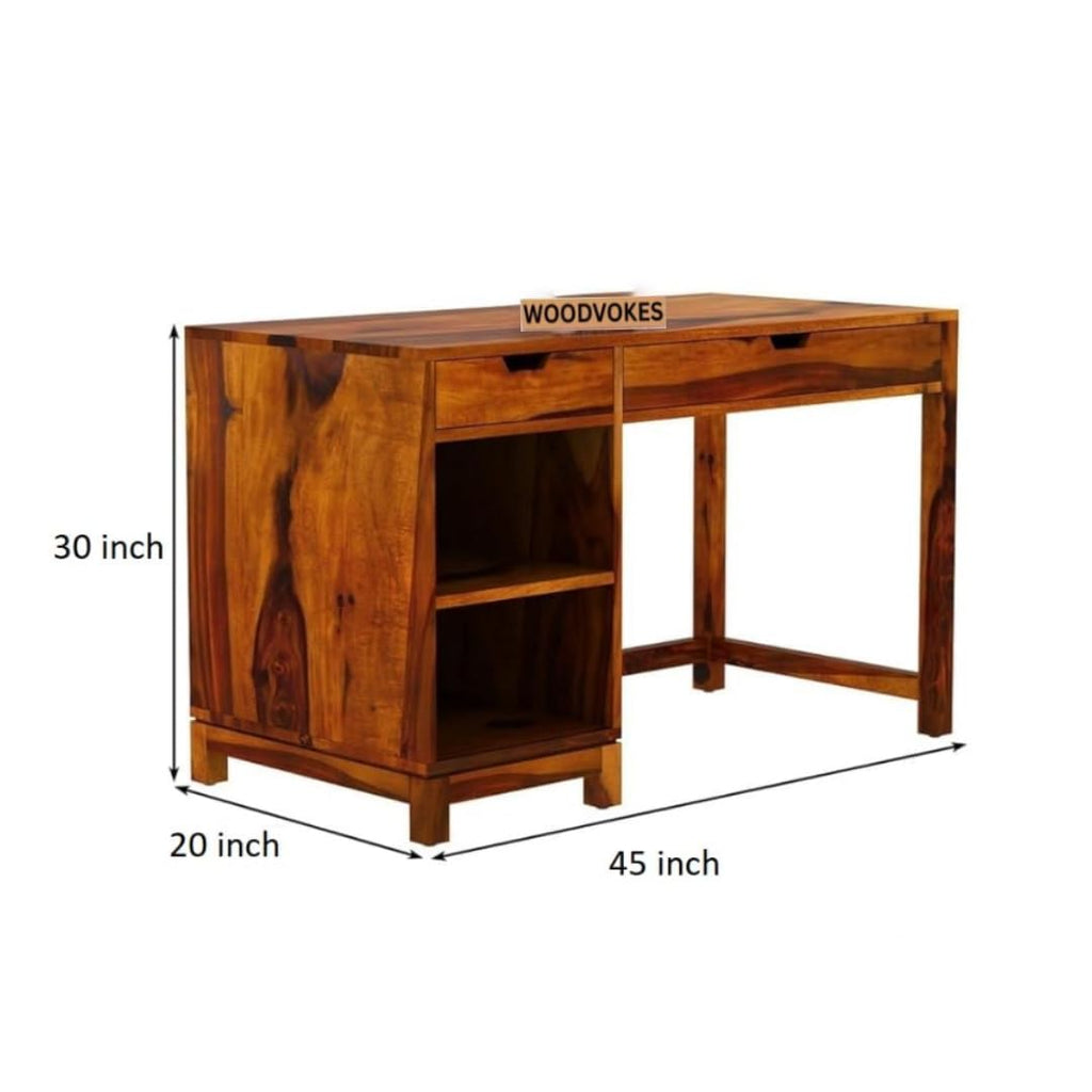 Solid Sheesham Wooden Study Table for Work from Home