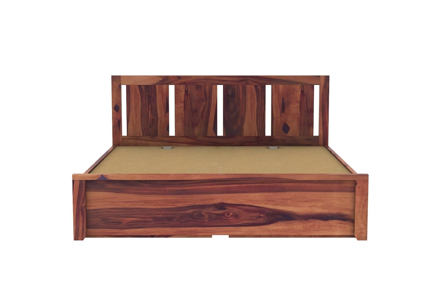 Solid Sheesham Wood King Size Bed |2 Box Drawers Storage