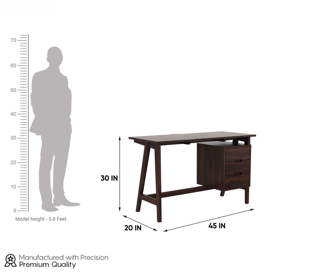 Solid Sheesham Wooden Study Table for Computer/Laptop