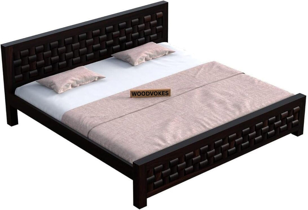 Solid Sheesham Wood king size Bed Without Storage