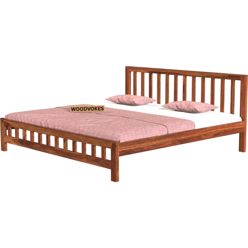 Sheesham Wood queen size Bed Without Storage