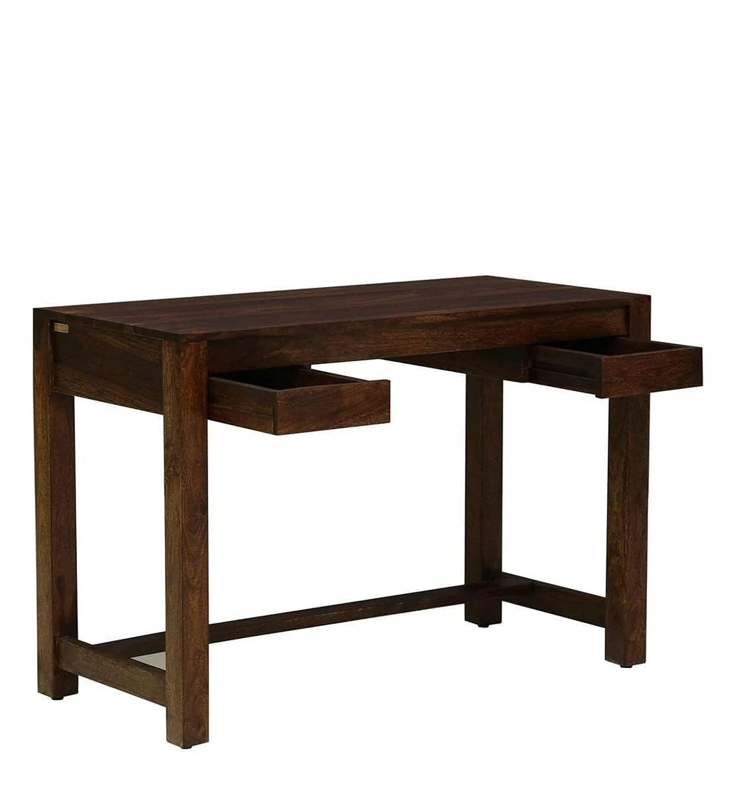 Solid Sheesham Study Table with 2 Drawer Storage