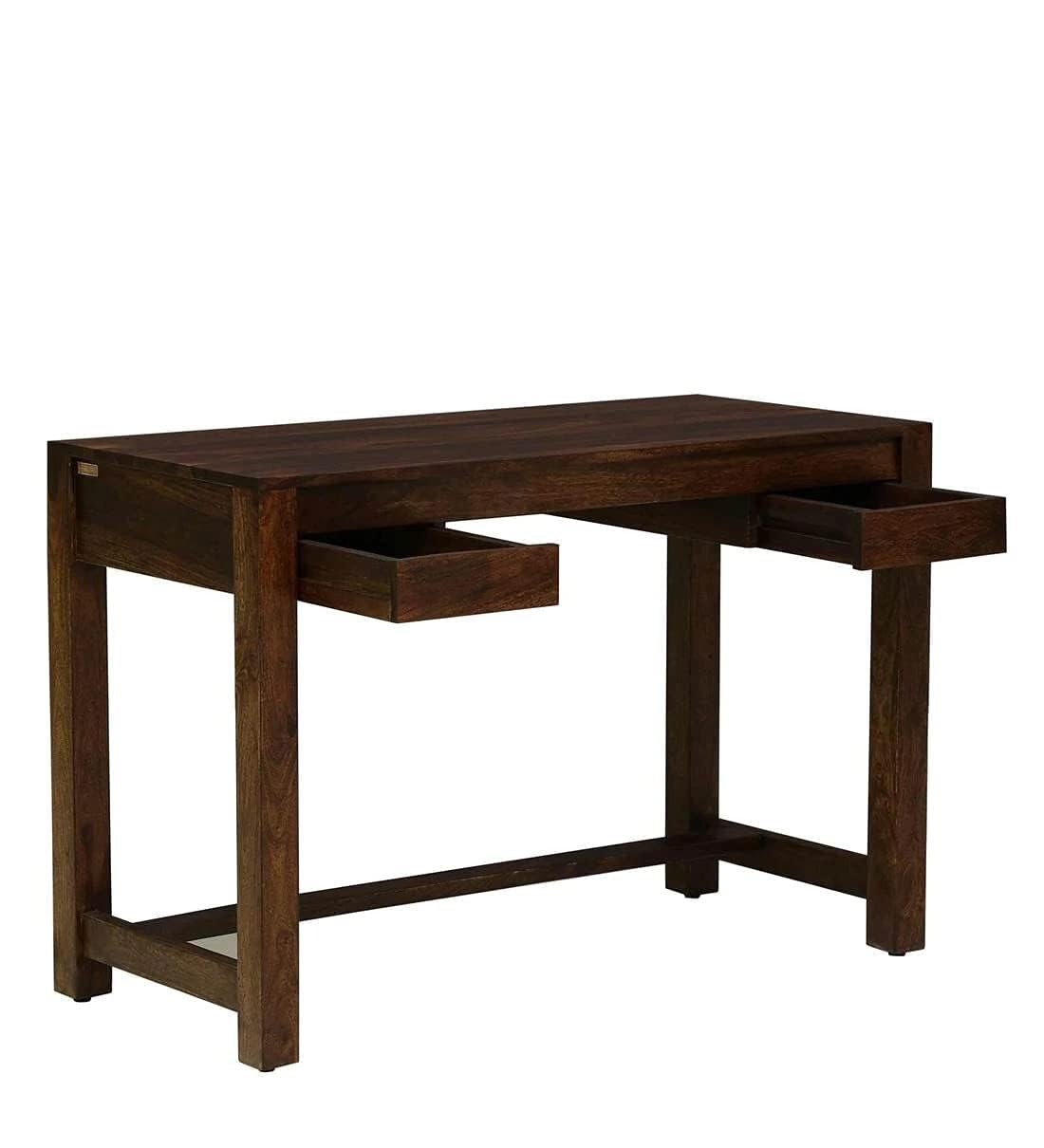 Solid Sheesham Study Table with 2 Drawer Storage