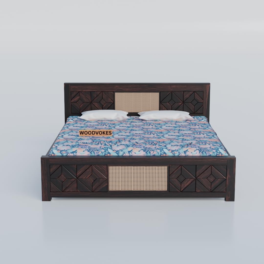 Sheesham Wood queen size Bed Without Storage