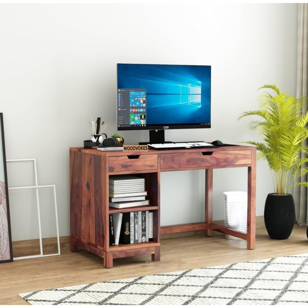 Solid Sheesham Wooden Study Table for Work from Home