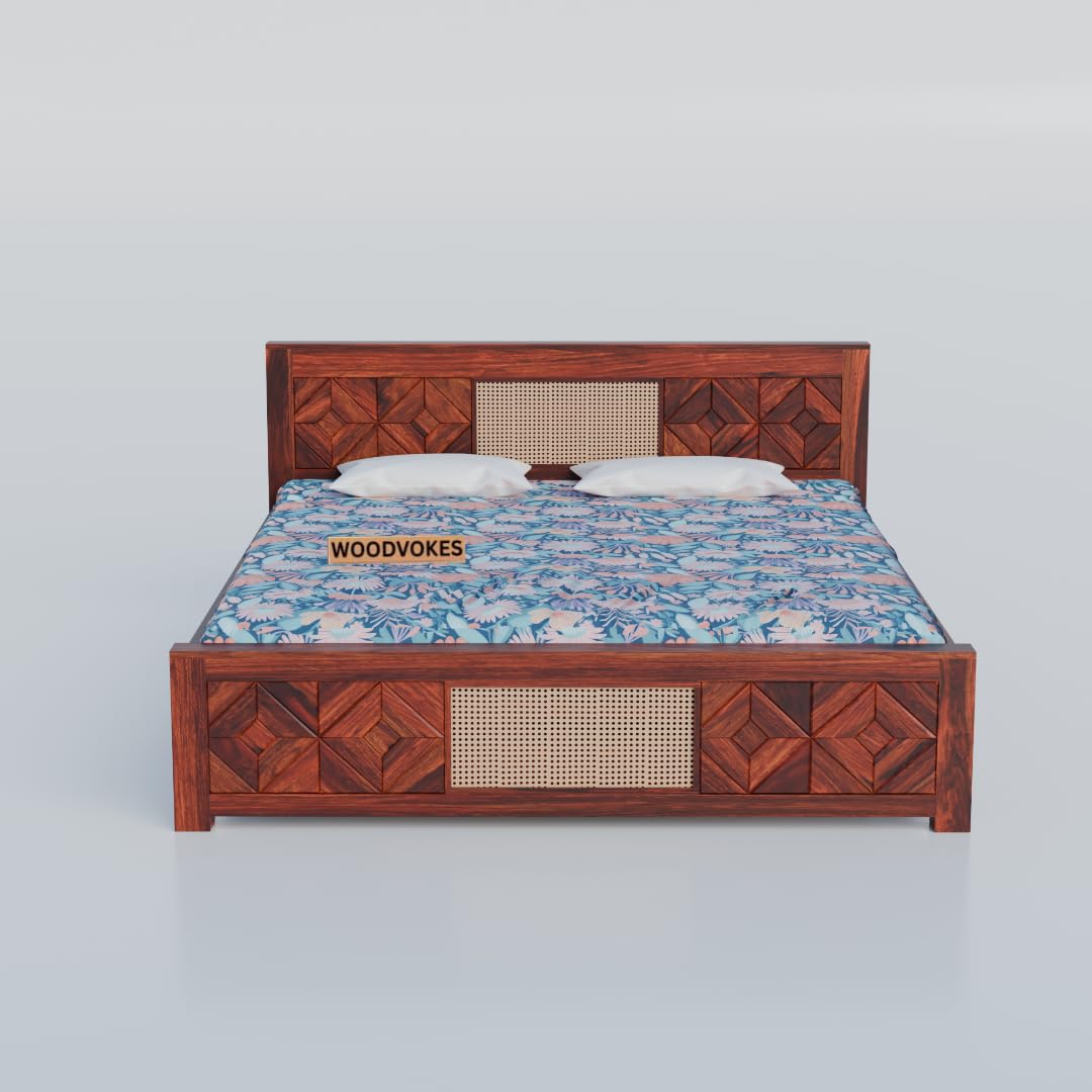 Sheesham Wood queen size Bed Without Storage