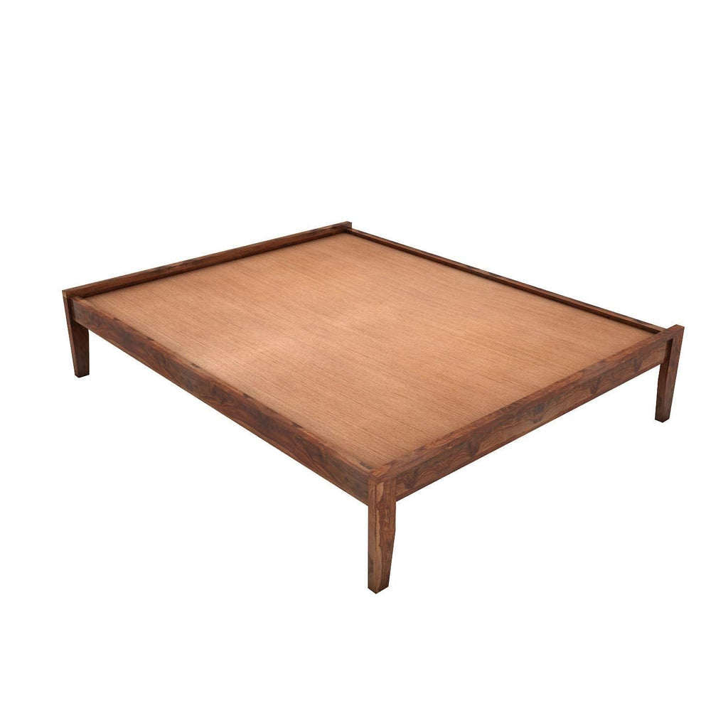 Solid Sheesham Wood Single Bed for living room