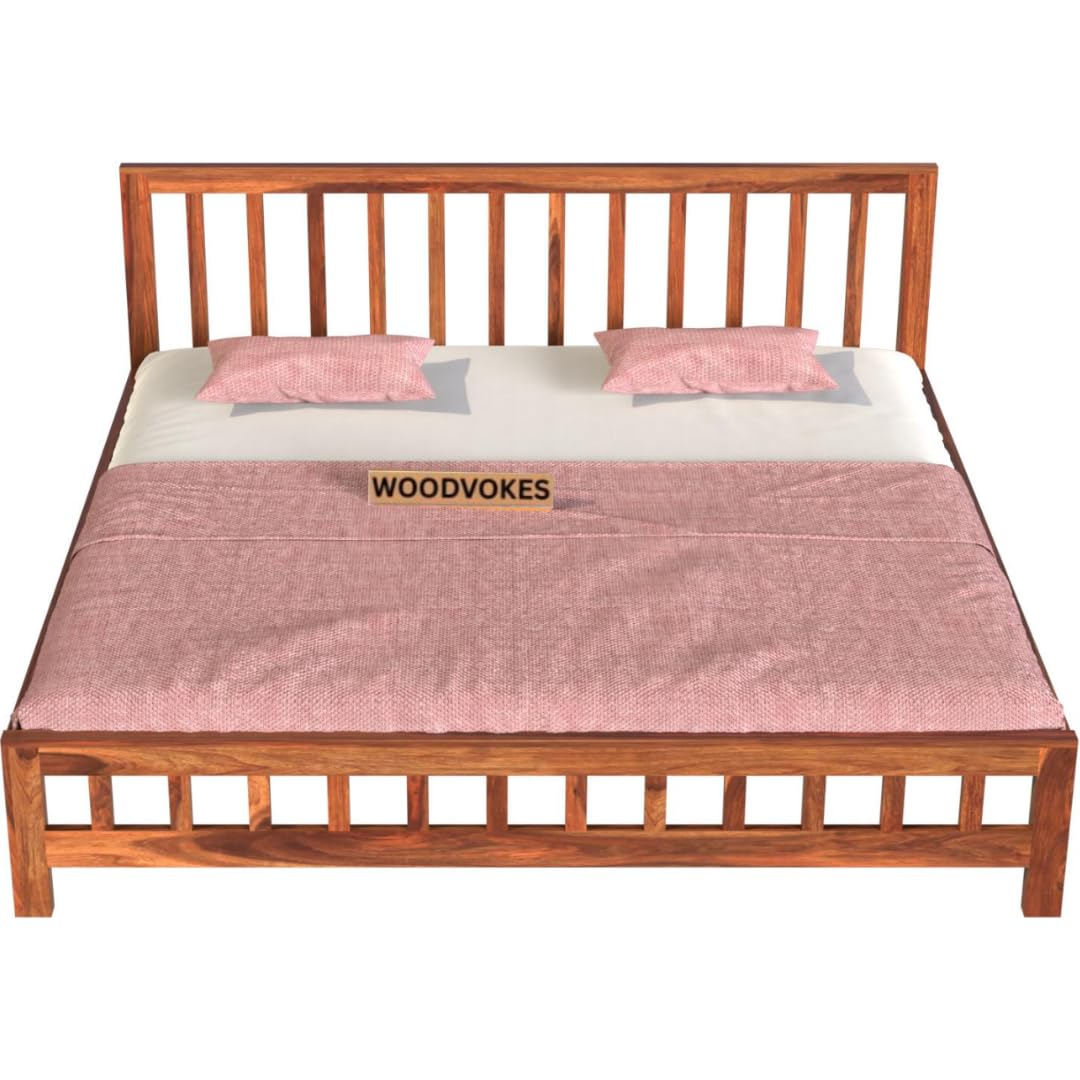 Sheesham Wood queen size Bed Without Storage