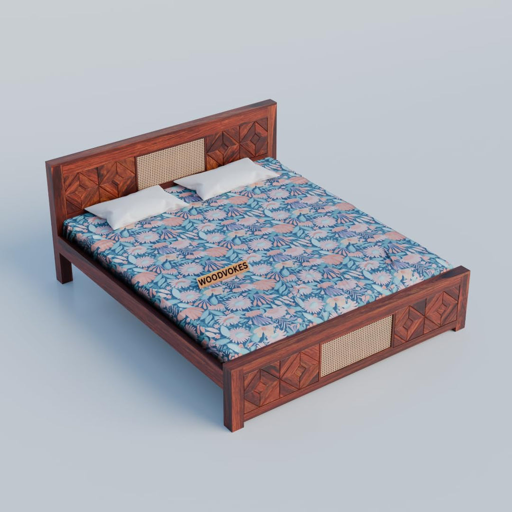 Sheesham Wood queen size Bed Without Storage