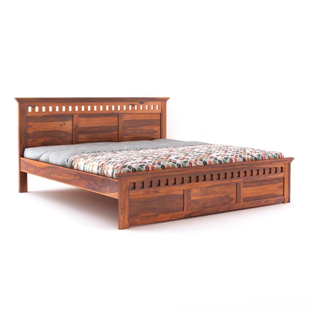 Sheesham Wood king size Bed Without Storage