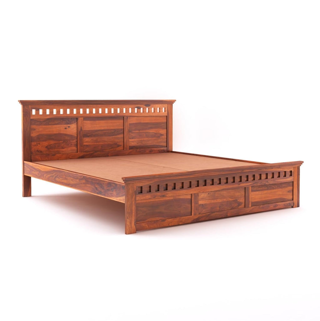 Sheesham Wood king size Bed Without Storage