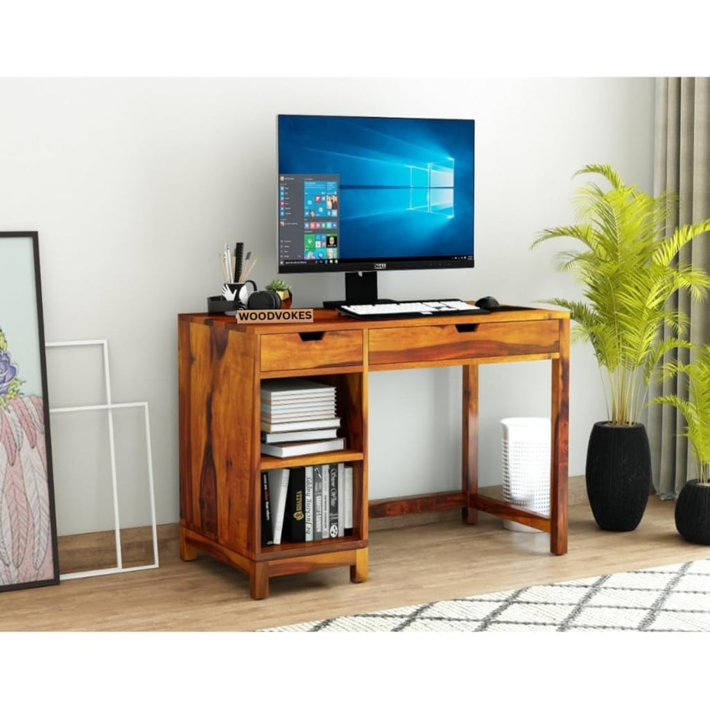 Solid Sheesham Wooden Study Table for Work from Home