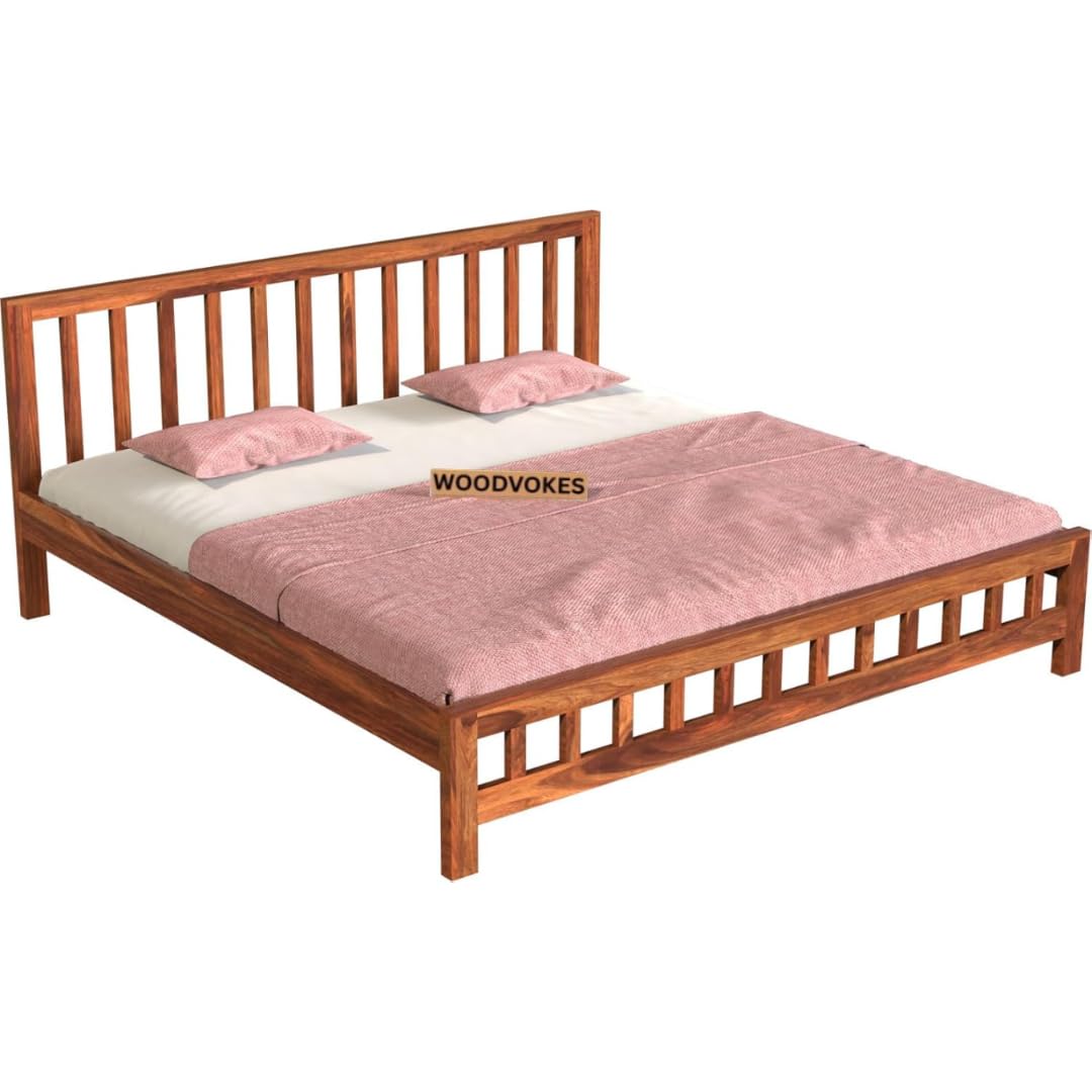 Sheesham Wood queen size Bed Without Storage