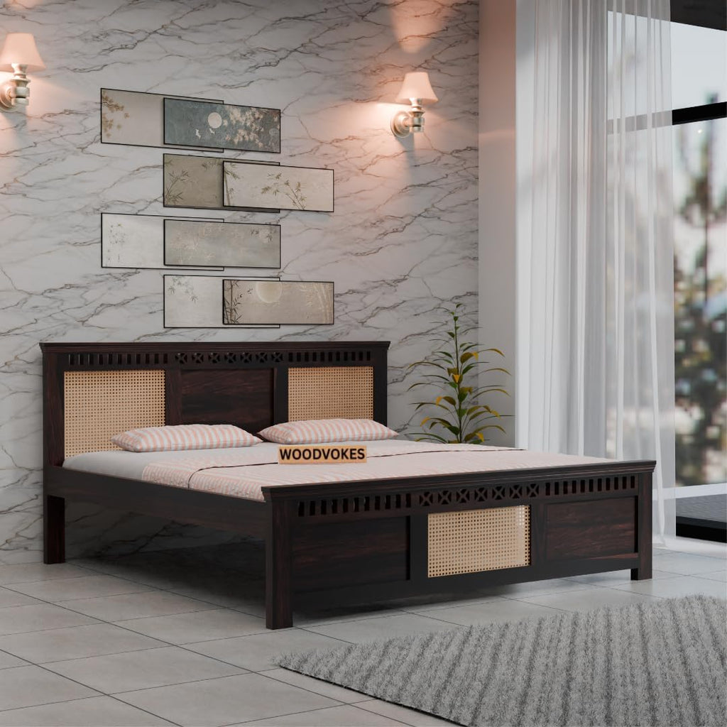 Sheesham Wood king size Bed Without Storage